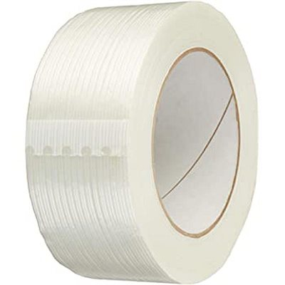 Clear Filament Strapping Tape 1 Inch x 60 Yard Made in the USA Brixwell FST10060C-XCP2 2 Rolls 